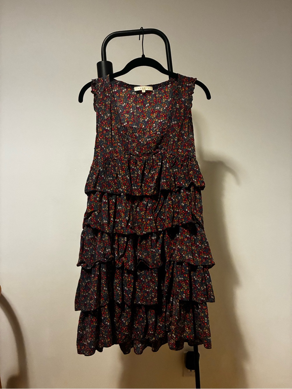 Tiered Floral Sleeveless Sandro Dress